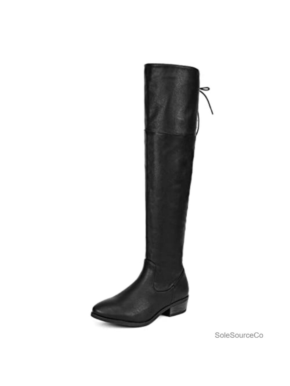 Over the Knee High Riding Boots Faux Leather Pull-On Comfort